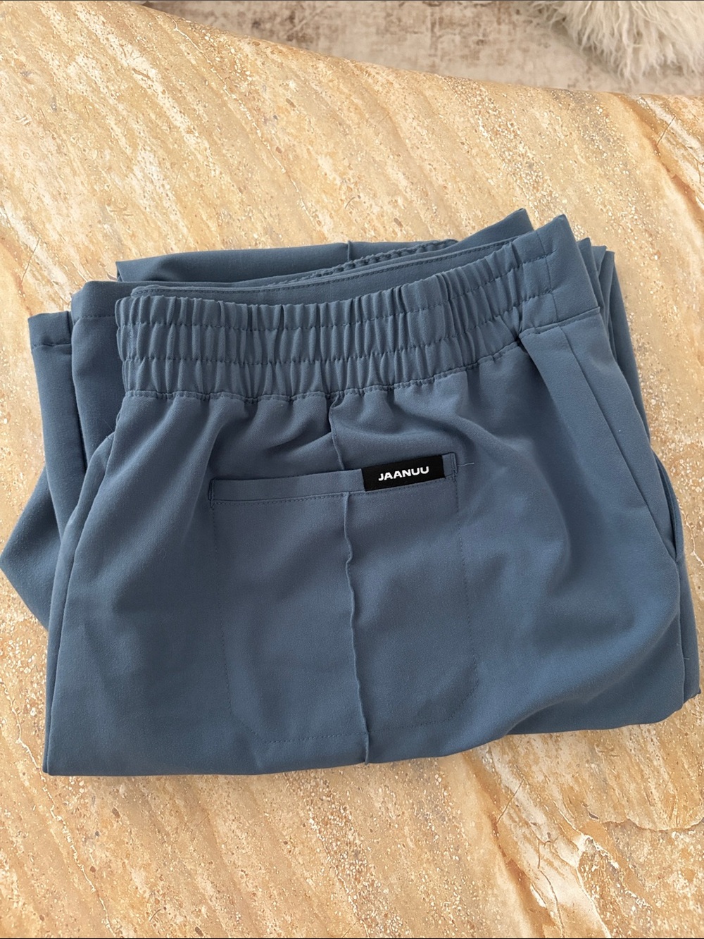 Jaanuu womens scrub Pants in Slate Blue